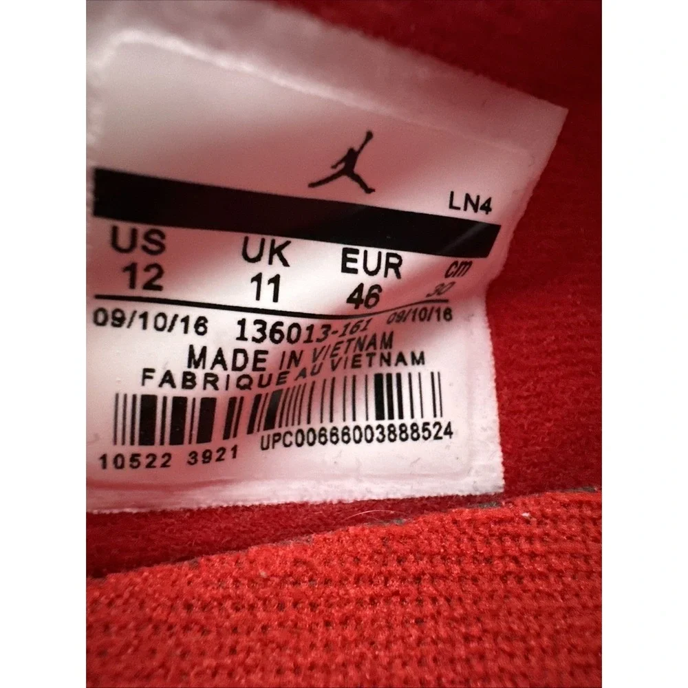Men's Nike Air Jordan 4 Retro Fire Red Jordan Sz. 12 EUC 13603-161